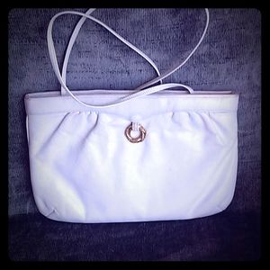 Morris Moskowitz White leather Vintage Purse